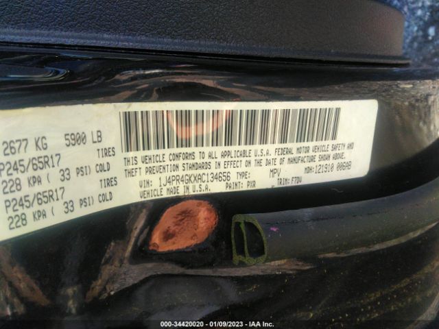 1J4PR4GKXAC134656 Jeep Grand Cherokee Laredo