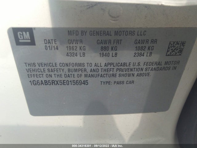 2014 Cadillac ATS, VIN: 1G6AB5RX5E0156945