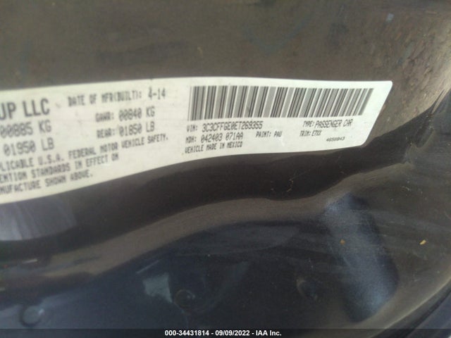 2014 Fiat 500e, VIN: 3C3CFFGE0ET269355