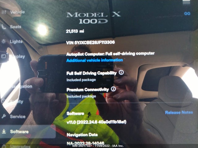 2018 Tesla Model X, VIN: 5YJXCBE28JF113306