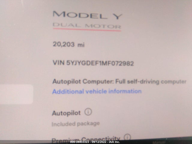 Tesla Model Y Performance 2021 5YJYGDEF1MF072982 Image 7