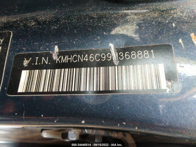2009 HYUNDAI ACCENT AUTO GLS VIN: KMHCN46C99U368881