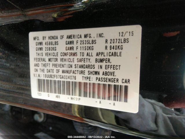 19UUB2F57GA004076 Acura Tlx V6 Tech