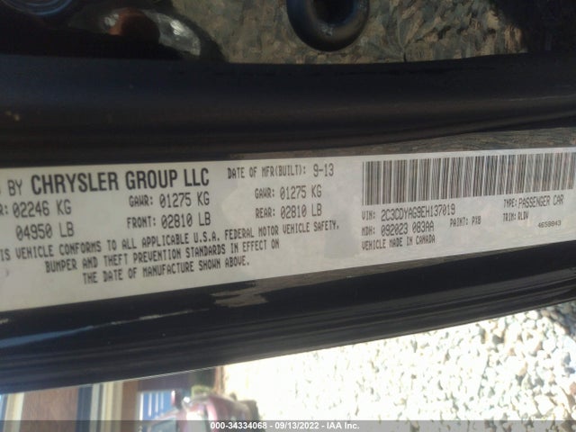 Dodge Challenger Sxt Plus 2014 2C3CDYAG9EH137019 Image 9