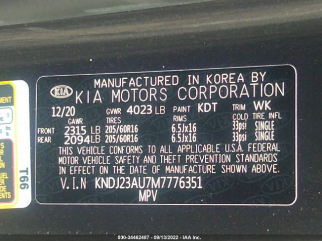 KNDJ23AU7M7776351 KIA SOUL S