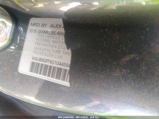 WAUB8GFFXG1044594 Audi A3 2.0t Premium