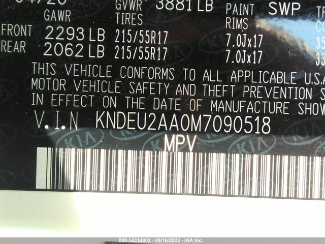 2021 Kia Seltos, VIN: KNDEU2AA0M7090518