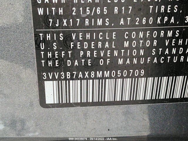 2021 VOLKSWAGEN TIGUAN 3VV3B7AX8MM050709 Photo 8