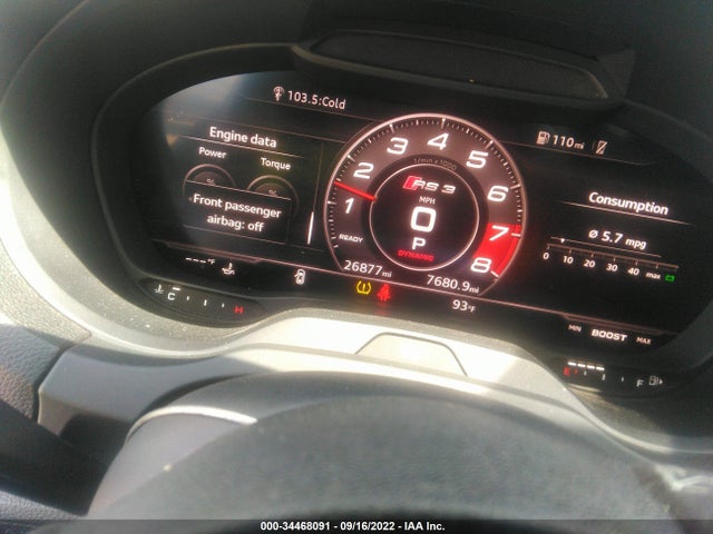 2018 Audi RS 3, VIN: WUABWHFF8J1908292