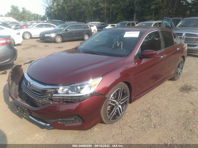 2016 HONDA ACCORD SEDAN SPORT VIN: 1HGCR2F58GA168539