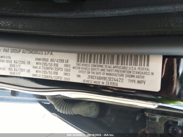 ZFBCFABH9EZ024422 Fiat 500l Easy