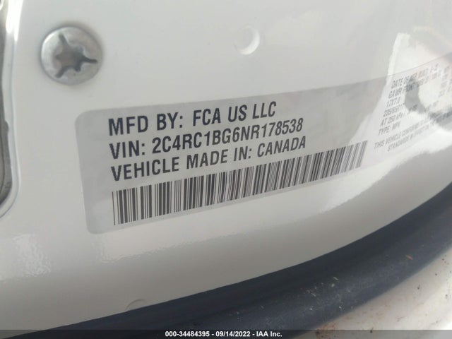 2C4RC1BG6NR178538 Chrysler Pacifica Touring L