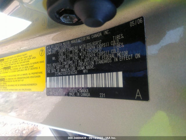 Lexus RX 350 2007 2T2HK31U97C016256 Image 11