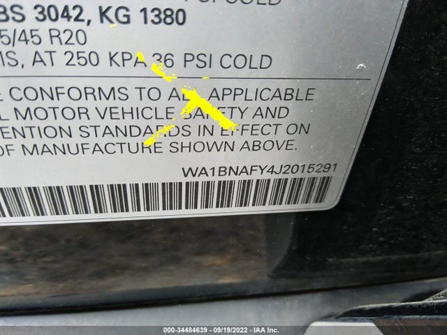 WA1BNAFY4J2015291 Audi Q5
