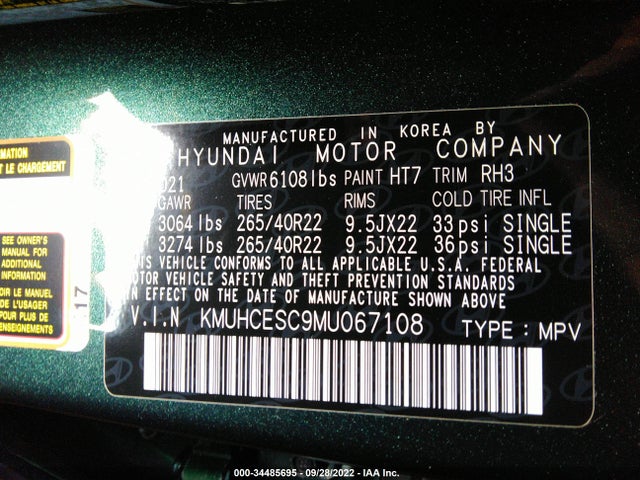 2021 Genesis GV80, VIN: KMUHCESC9MU067108