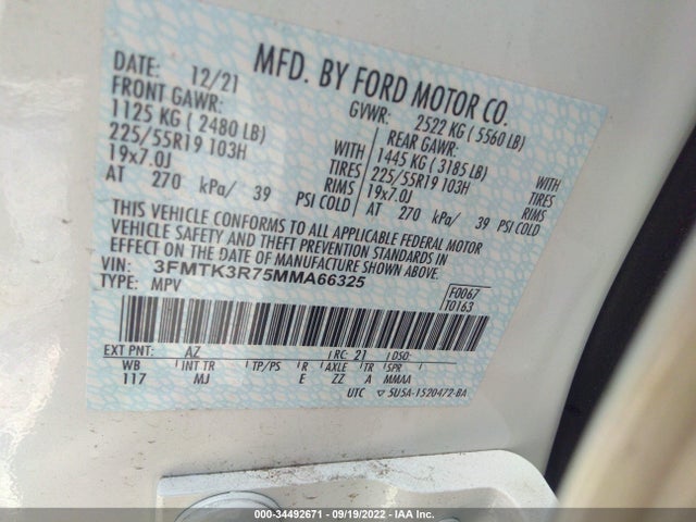 2021 Ford Mustang, VIN: 3FMTK3R75MMA66325