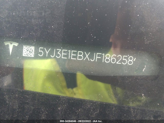 Tesla Model 3 Long Range 2018 5YJ3E1EBXJF186258 Image 10