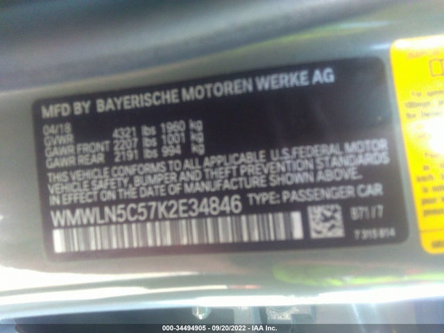 2019 Mini Clubman, VIN: WMWLN5C57K2E34846