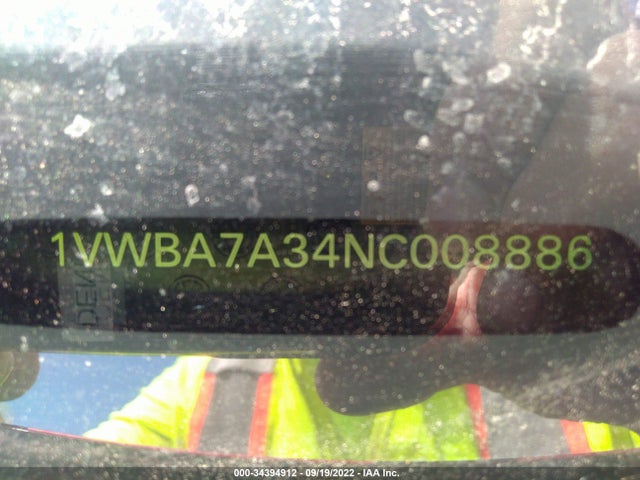 2022 Volkswagen Passat, VIN: 1VWBA7A34NC008886