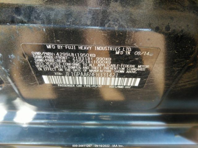 JF1GPAA69EH331421 Subaru Impreza Wagon 2.0i