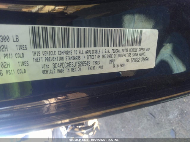 Dodge JOURNEY SE 2018 3C4PDCAB3JT526549 Image 9