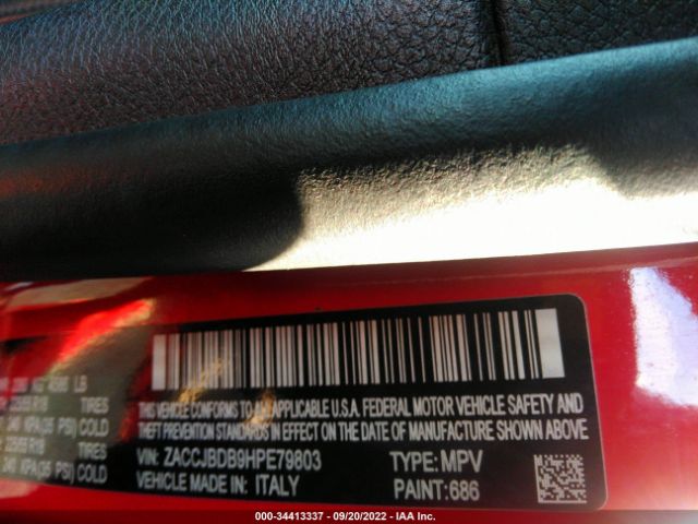ZACCJBDB9HPE79803 Jeep Renegade Limited