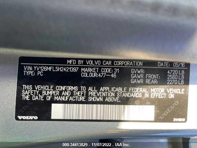 2017 Volvo S60, VIN: YV126MFL5H2421397