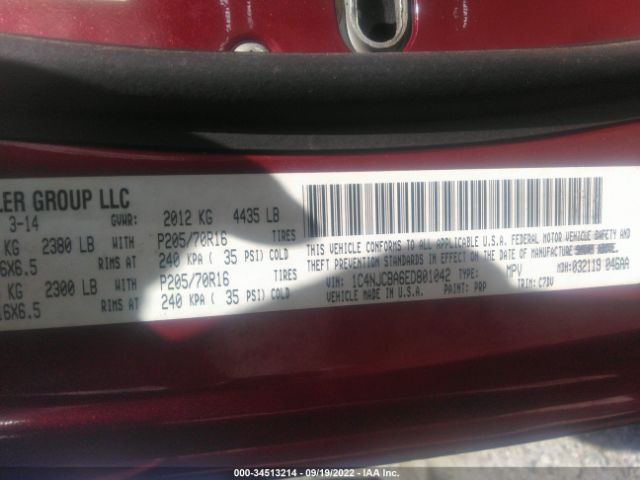 1C4NJCBA6ED801042 Jeep Compass Sport