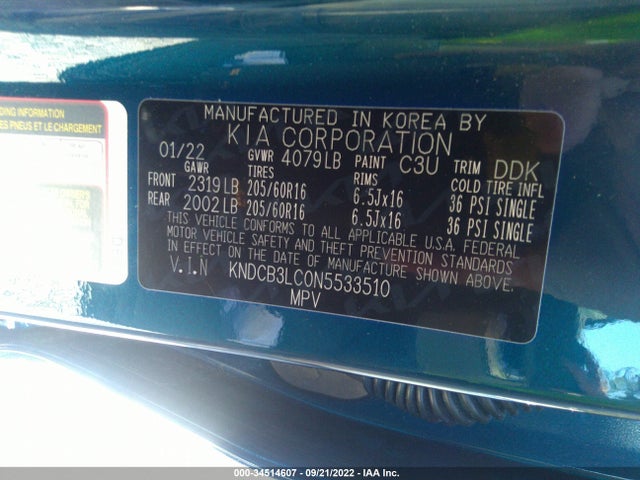 2022 Kia Niro, VIN: KNDCB3LC0N5533510