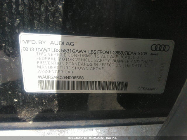 WAURGAFD2EN006568 Audi A8 L 3.0t