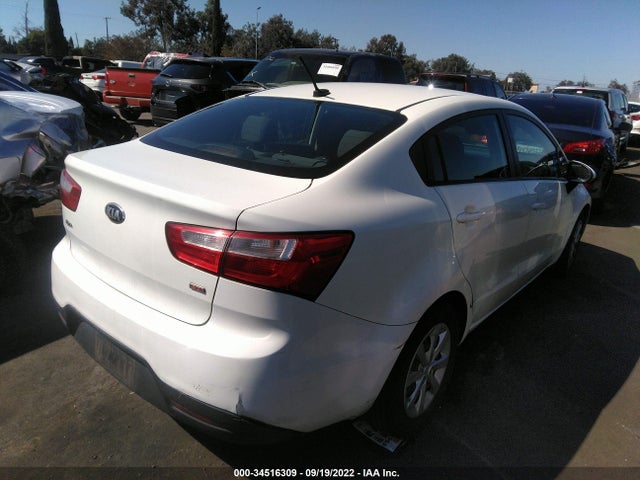 KIA RIO LX 2014 KNADM4A34E6352022 Image 4