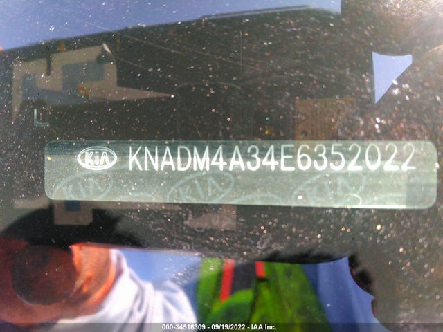 KIA RIO LX 2014 KNADM4A34E6352022 Image 9