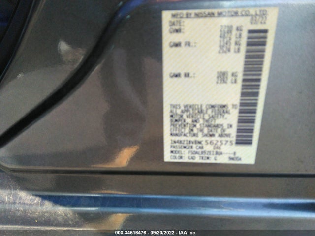 2022 Nissan Leaf, VIN: 1N4BZ1BV8NC562575
