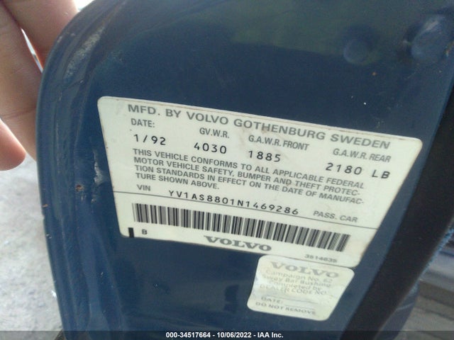 Volvo 240 Gl 1992 YV1AS8801N1469286 Image 10