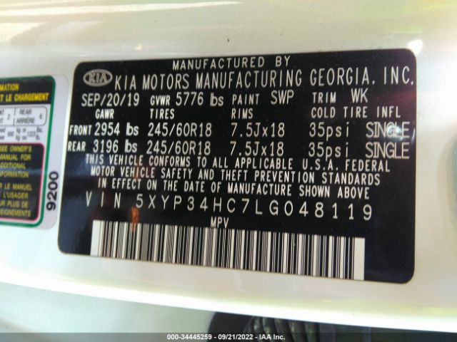 5XYP34HC7LG048119 KIA Telluride Ex