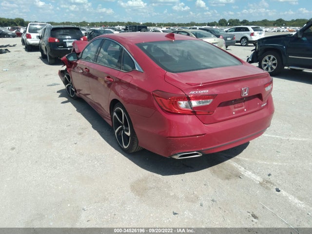 2019 HONDA ACCORD SEDAN SPORT 1.5T VIN: 1HGCV1F38KA101081