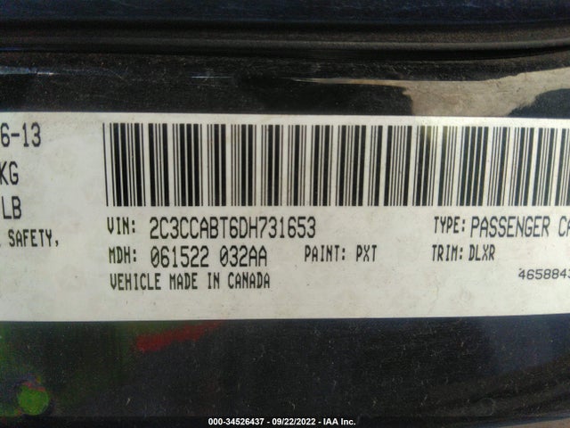 2013 CHRYSLER 300 300S VIN: 2C3CCABT6DH731653