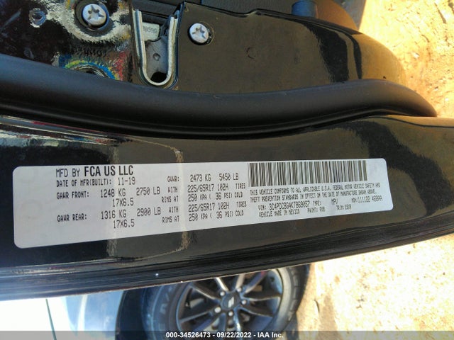 Dodge JOURNEY SE 2019 3C4PDCBG4KT869057 Image 9