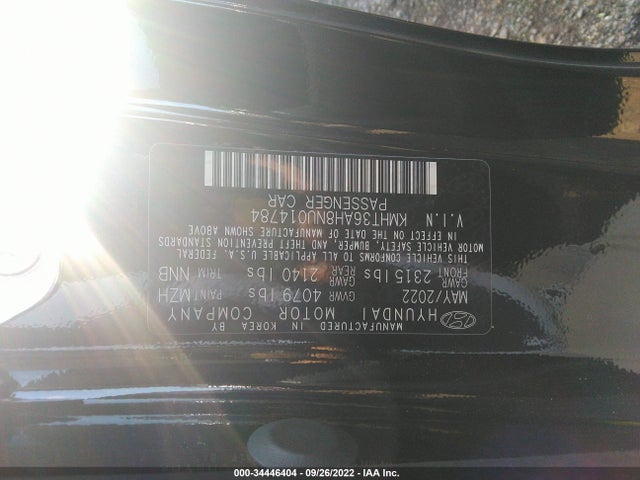 2022 Hyundai Veloster, VIN: KMHT36AH8NU014784