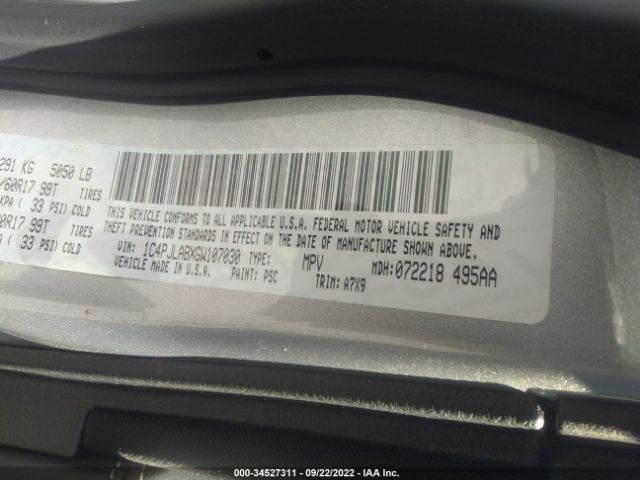 1C4PJLABXGW107030 Jeep Cherokee Sport