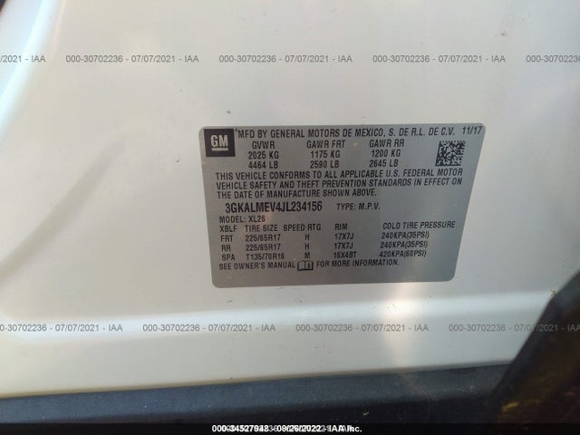 GMC Terrain Sle 2018 3GKALMEV4JL234156 Image 9