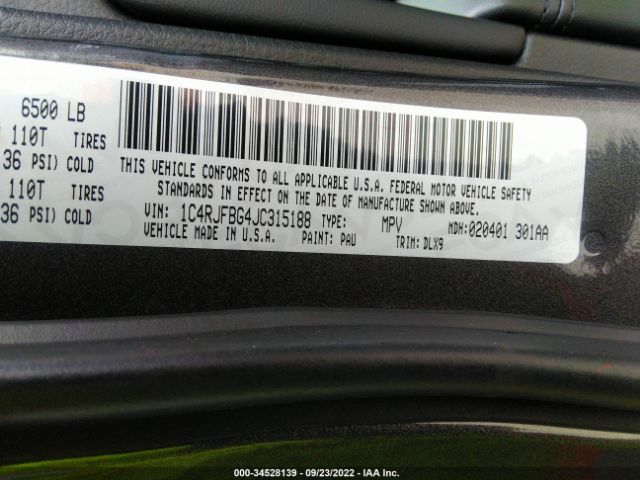1C4RJFBG4JC315188 Jeep Grand Cherokee Limited