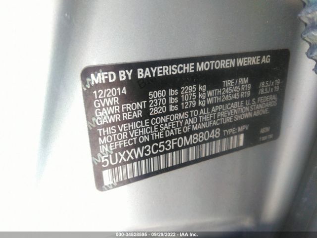 5UXXW3C53F0M88048 BMW X4 Xdrive28i