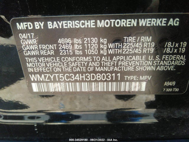 2017 Mini Countryman, VIN: WMZYT5C34H3D80311