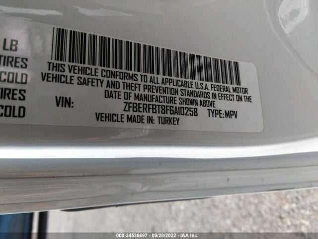 2015 Ram Promaster City, VIN: ZFBERFBT8F6A10258