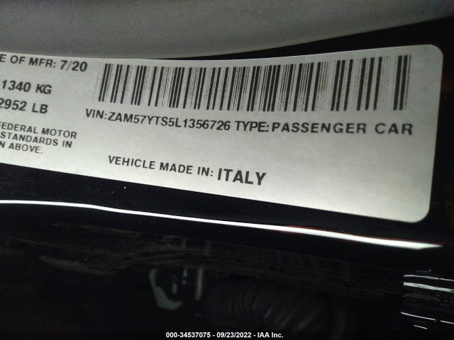 2020 Maserati Ghibli, VIN: ZAM57YTS5L1356726