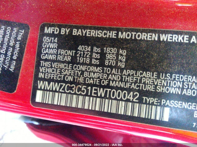 WMWZC3C51EWT00042 Mini Cooper Countryman S