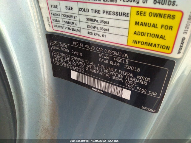 Volvo C70 2009 YV1MC672X9J071582 Image 10
