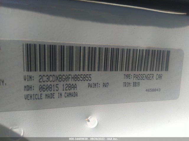 Dodge Charger Se 2015 2C3CDXBG0FH865855 Image 9