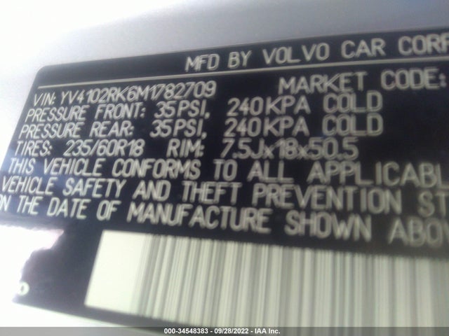2021 Volvo XC60, VIN: YV4102RK6M1782709